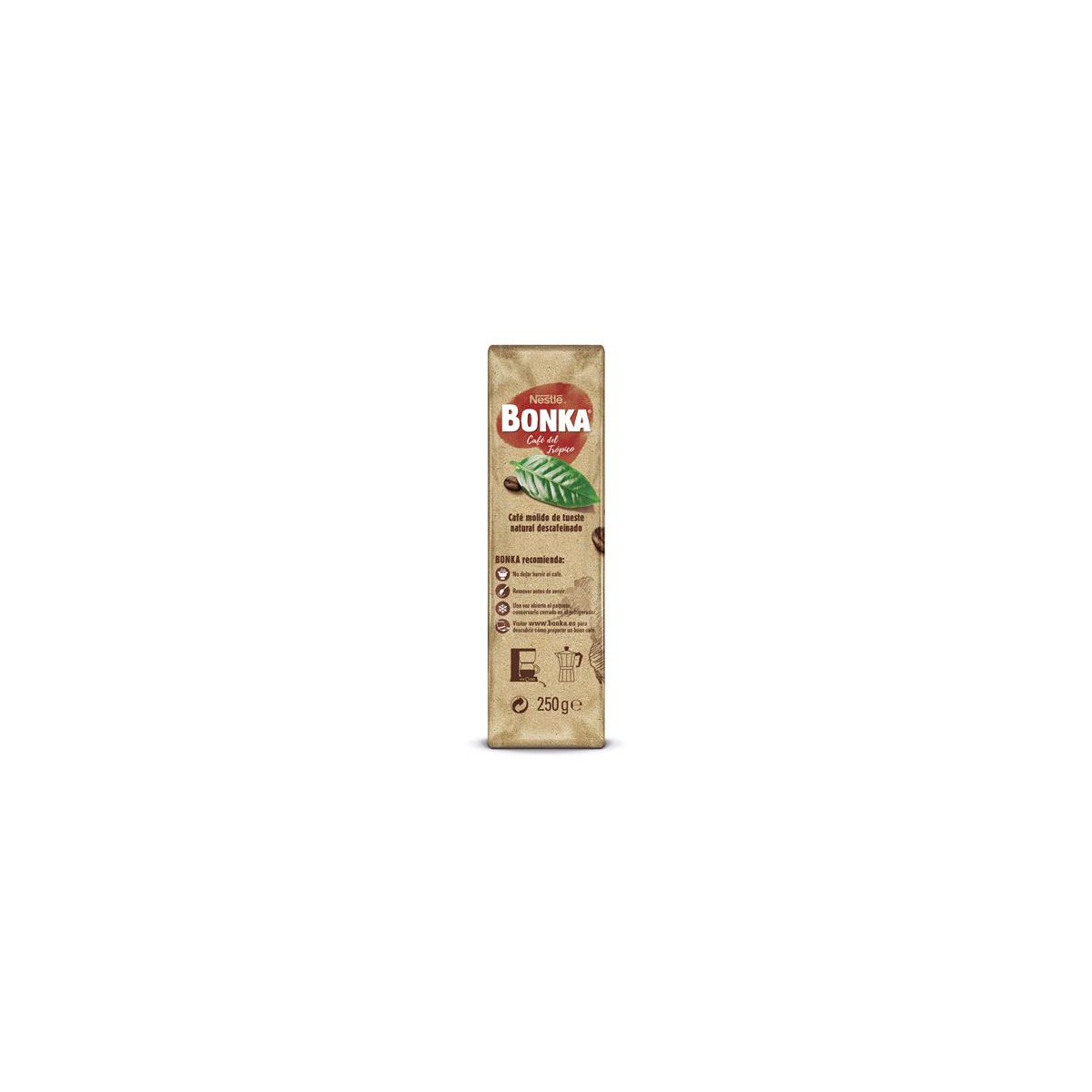 Comprar cafe molido bonka descfeinado.[1 bote de 1/4 kg] para hostelería