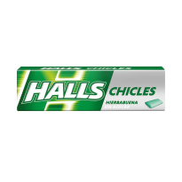 Chicles HALLS Sabor hierbabuena Spearmint  Sin azúcar 25 Unid