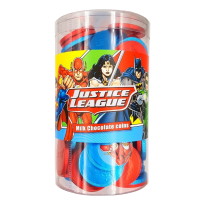 Monedas Chocolate  JUSTICE LEAGUE 550 Gr