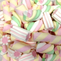 Nubes Trenzadas Tutti Frutti  BULGARI Marshmallow 1 Kg