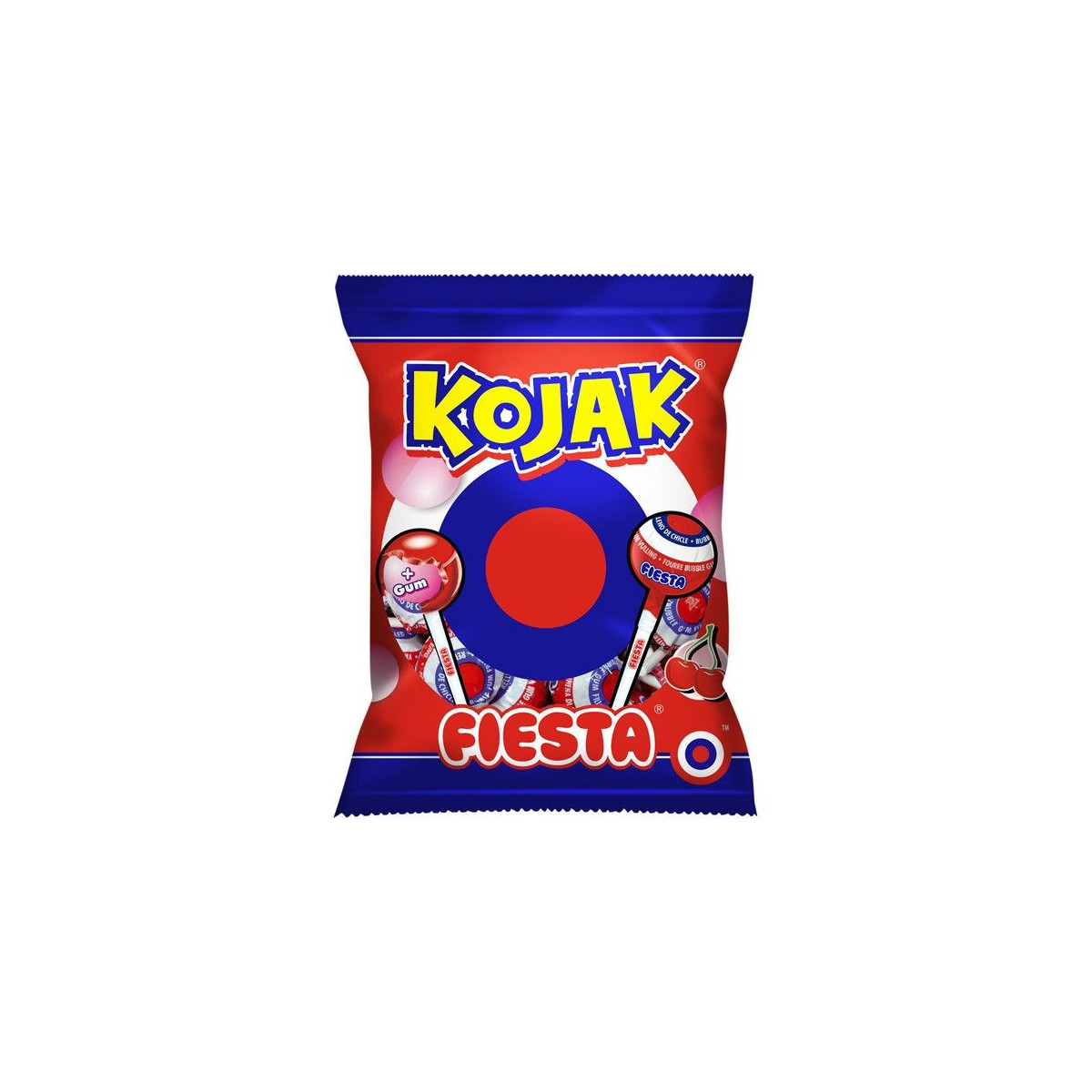 Chupa-chups kojak relleno de chicle POR UNIDAD (Fiesta)