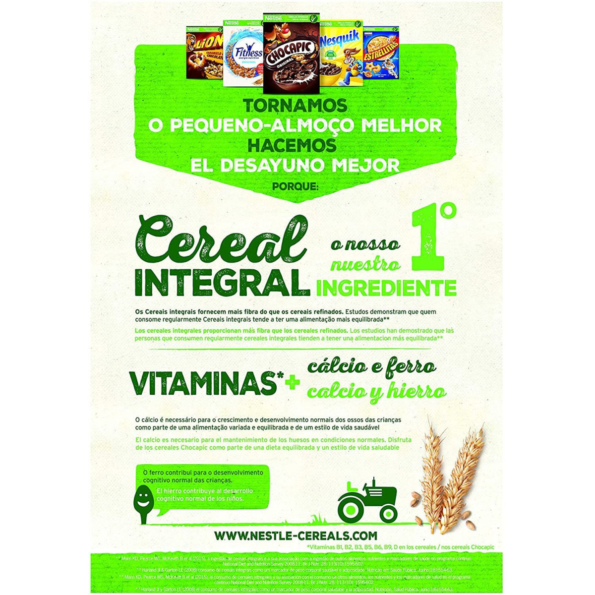Cereales integrales con chocolate negro Nestlé Fitness caja 375 g