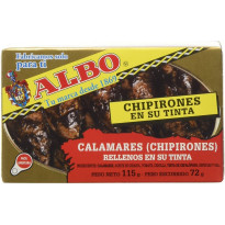 Chipirones en su Tinta Calamares Rellenos ALBO  115Gr