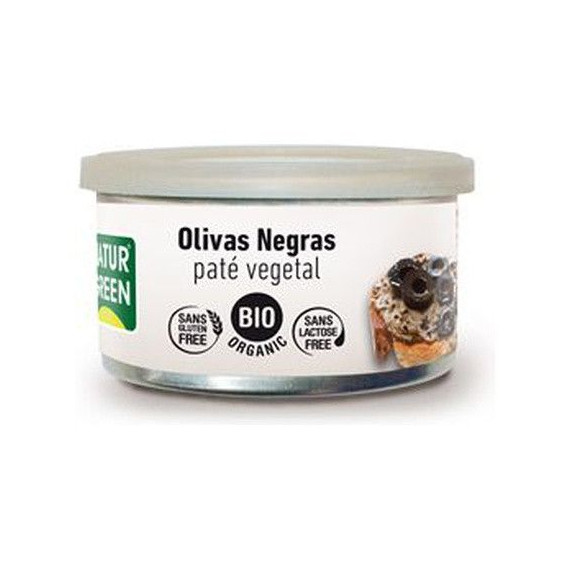 Paté Vegetal OLIVAS NEGRAS NATRUGREEN  125 Gramos