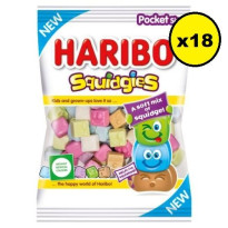 Squidgies Dados con Carita  HARIBO  Pack 18*80 Gr
