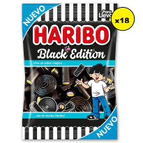 Black Edition Surtido Regaliz Negro  HARIBO  Pack 18*100 Gr