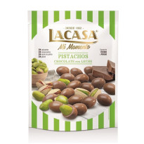 Pistachos Chocolate con Leche Mi Momento LACASA 100 Gramos