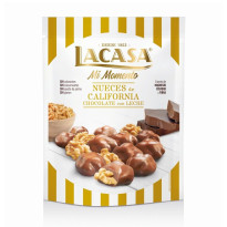 Nueces California Chocolate con Leche Mi Momento LACASA 115 Gramos