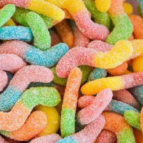 Gusanos Ácidos Sour Glowworms TROLLI 1 Kg