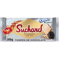 Turrón Chocolate Blanco y Galleta Oreo  SUCHARD 260 Gr