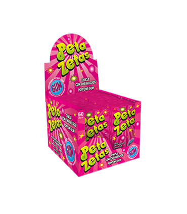 Peta Zetas Gum - Sabor Tutti Frutti  50 Unid