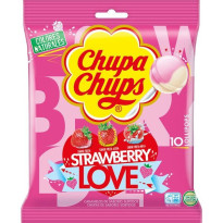 Chupa Chups Strawberry Love 10 Unid