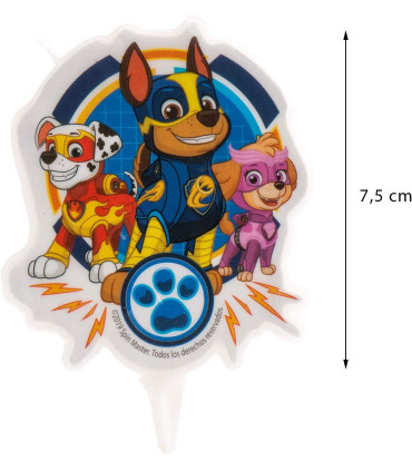 Vela Cumpleaños Paw Patrol Super Patrulla Canina DEKORA