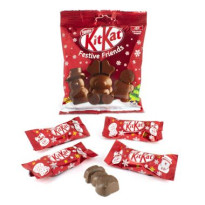 Kit Kat Festive Friends 8 Figuras Choco Navidad