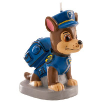 Vela Cumpleaños Paw Patrol Patrulla Canina Chase Figura 3D DEKORA