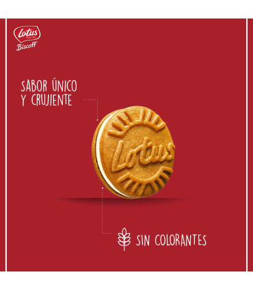 Galleta Biscoff Sandwich Vainilla LOTUS 9 Paquetes