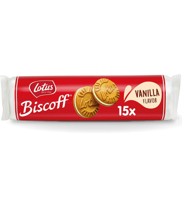 Galleta Biscoff Sandwich Vainilla LOTUS 9 Paquetes