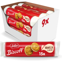 Galleta Biscoff Sandwich Vainilla LOTUS 9 Paquetes