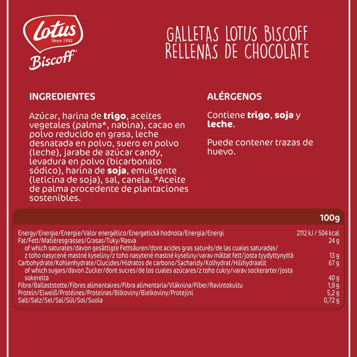 Pasta de Galletas Speculoos Lotus CUBO 3.5 LB – NTD Ingredientes