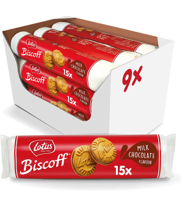 Galleta Biscoff Sandwich Chocolate LOTUS 9 Paquetes