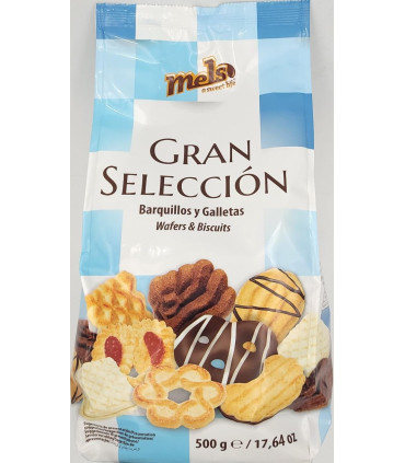 Gran Selección Galletas y Barquillos MELS 500 Gramos