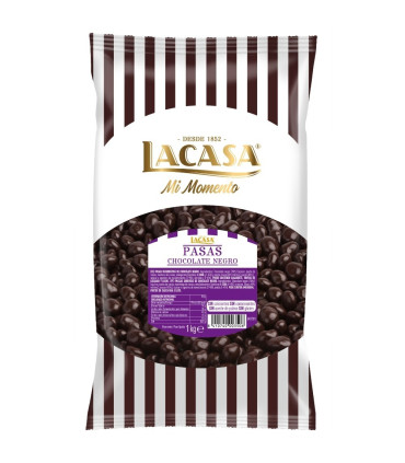 Bombón pasas con Chocolate Negro LACASA 1 kg