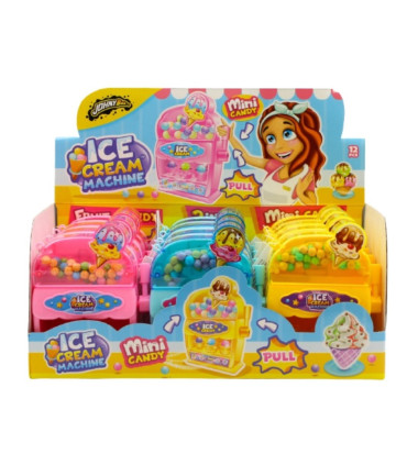 Ice Cream Machine Mini Heladera con Caramelos JOHNYBEE 12 Unidades