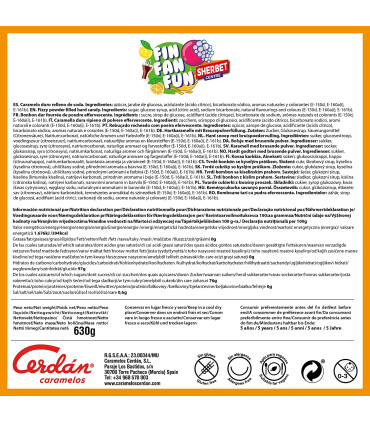 Caramelo Relleno Pica FIN FAN FUN CERDÁN 225 Unid